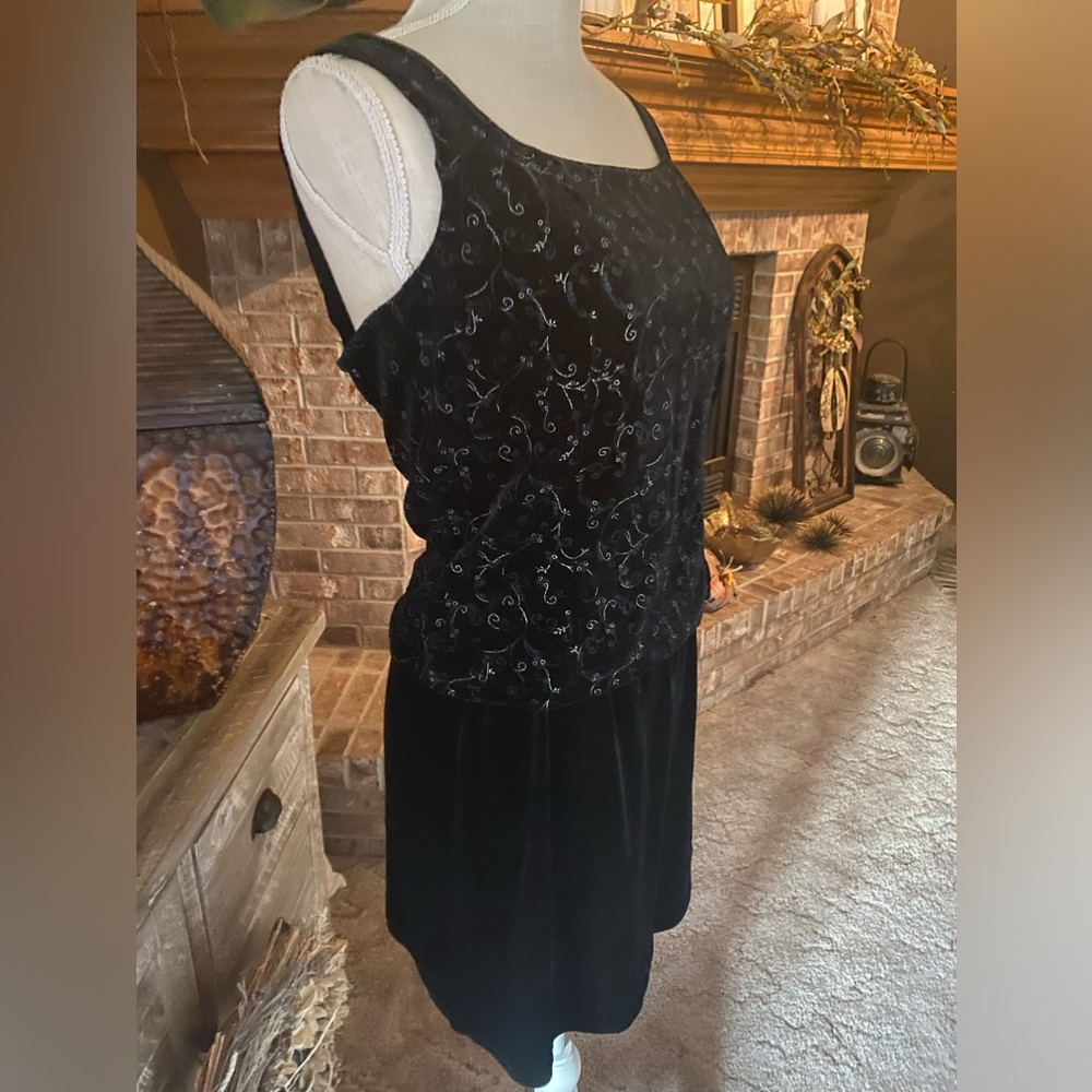 Mini Skirt Set Jay Jacobs Velour Mini Skirt & Tank Set